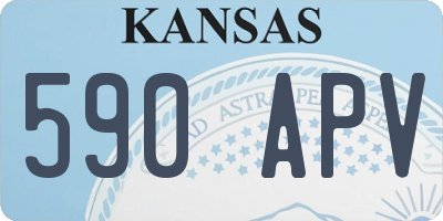 KS license plate 590APV