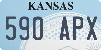 KS license plate 590APX