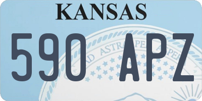 KS license plate 590APZ