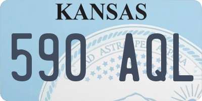 KS license plate 590AQL