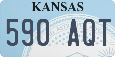 KS license plate 590AQT