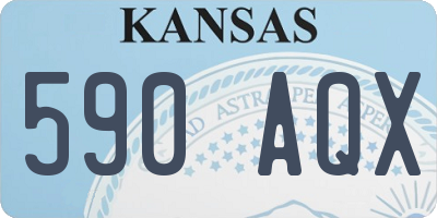 KS license plate 590AQX