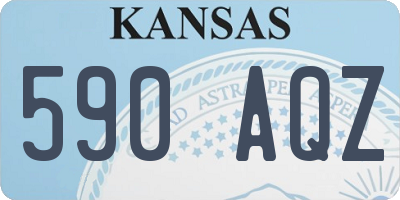 KS license plate 590AQZ