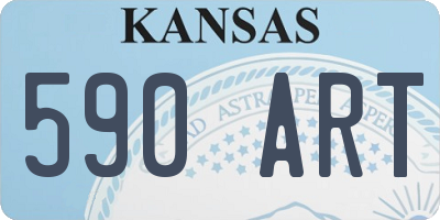 KS license plate 590ART
