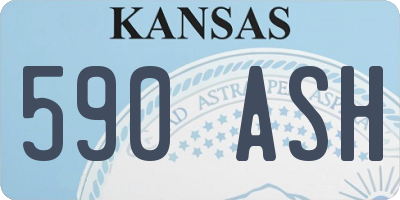 KS license plate 590ASH