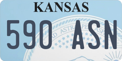 KS license plate 590ASN