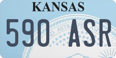 KS license plate 590ASR