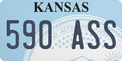 KS license plate 590ASS