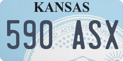 KS license plate 590ASX