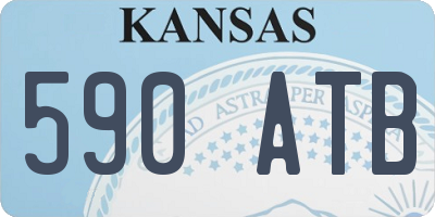 KS license plate 590ATB