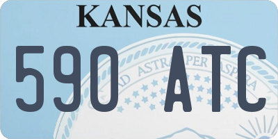 KS license plate 590ATC
