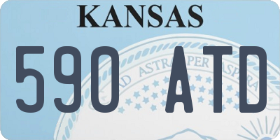 KS license plate 590ATD