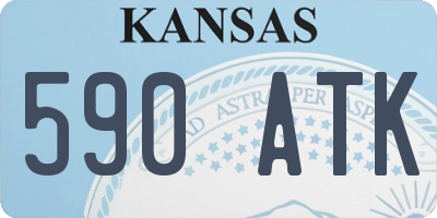 KS license plate 590ATK