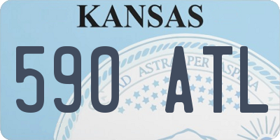 KS license plate 590ATL