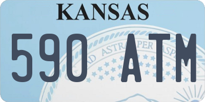 KS license plate 590ATM