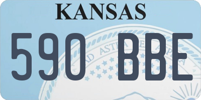 KS license plate 590BBE