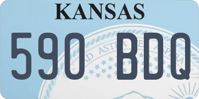 KS license plate 590BDQ