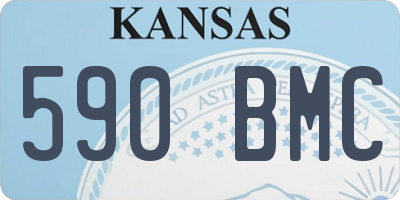 KS license plate 590BMC