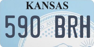 KS license plate 590BRH