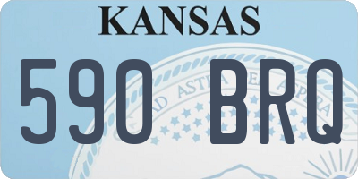 KS license plate 590BRQ