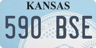 KS license plate 590BSE
