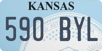 KS license plate 590BYL