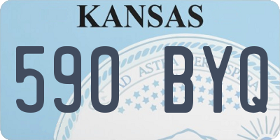 KS license plate 590BYQ
