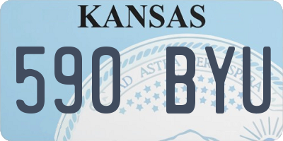 KS license plate 590BYU