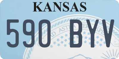 KS license plate 590BYV