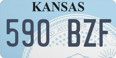 KS license plate 590BZF
