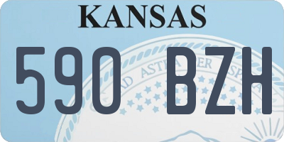 KS license plate 590BZH