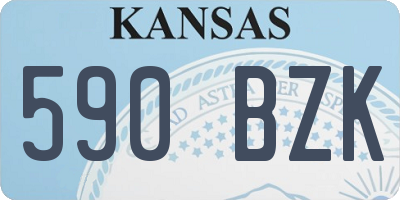 KS license plate 590BZK