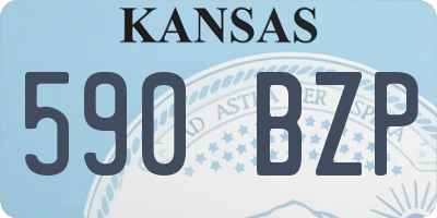 KS license plate 590BZP