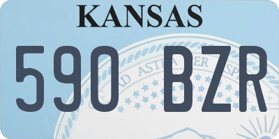 KS license plate 590BZR