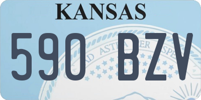KS license plate 590BZV