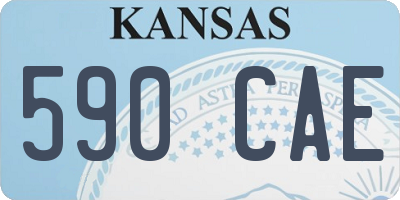 KS license plate 590CAE