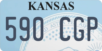 KS license plate 590CGP