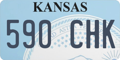 KS license plate 590CHK