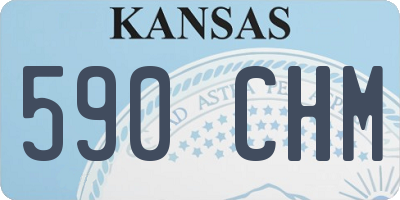 KS license plate 590CHM