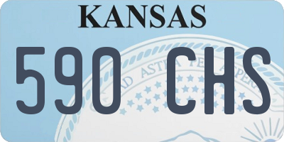 KS license plate 590CHS
