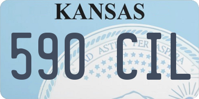 KS license plate 590CIL