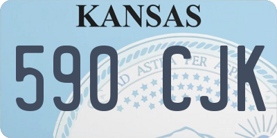 KS license plate 590CJK