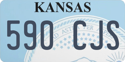 KS license plate 590CJS