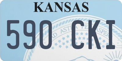 KS license plate 590CKI