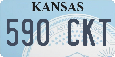 KS license plate 590CKT