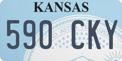 KS license plate 590CKY
