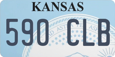 KS license plate 590CLB