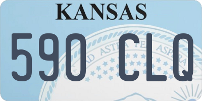 KS license plate 590CLQ