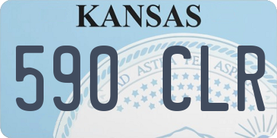 KS license plate 590CLR
