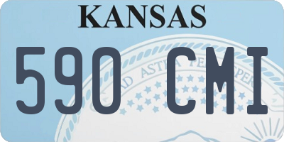 KS license plate 590CMI